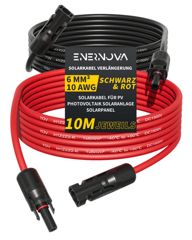 Enernova 6mm² Solar-Verlängerungskabel