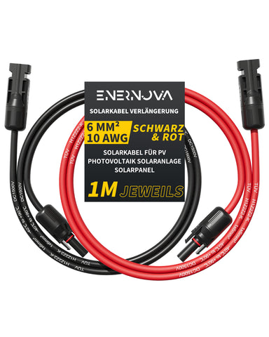 Enernova 6mm² Solar-Verlängerungskabel