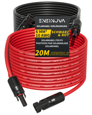 Enernova 6mm² Solar-Verlängerungskabel