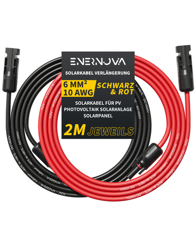 Enernova 6mm² Solar-Verlängerungskabel