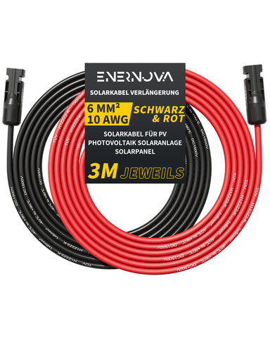 Enernova 6mm² Solar-Verlängerungskabel