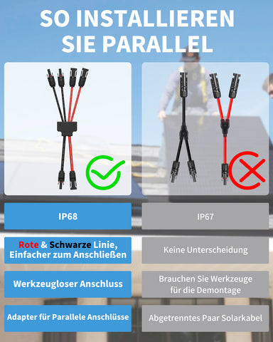 Solarkabel Y-Verteiler Für 3 Solarmodule